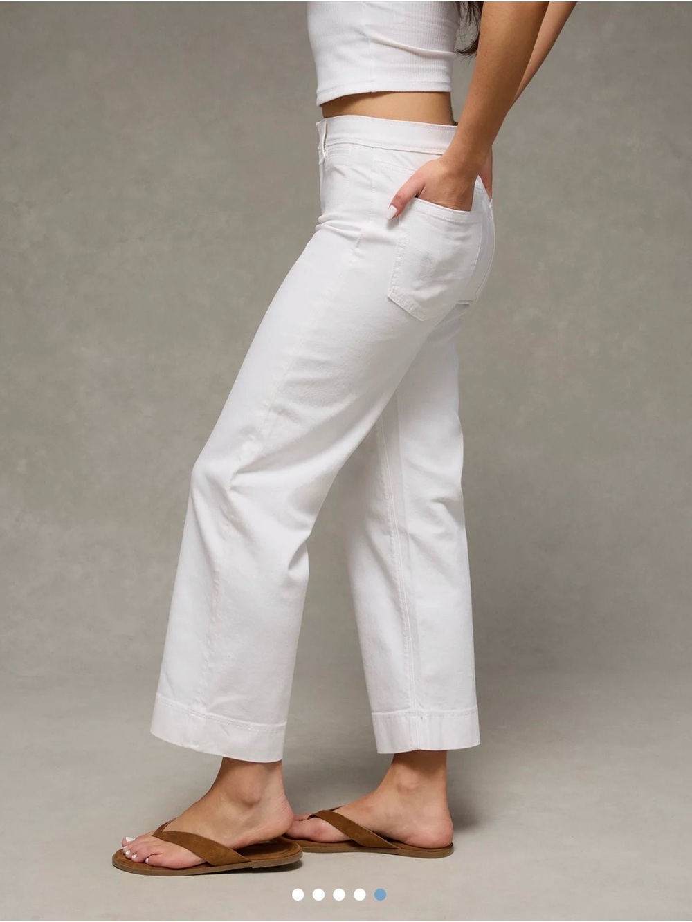 American Eagle Outfitters Stretch High Waist Stovepipe Cropped Ankle Jeans